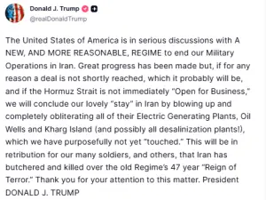 America is in &lsquo;serious discussion&rsquo; with &lsquo;new and reasonable regime&rsquo; in Iran: Trump