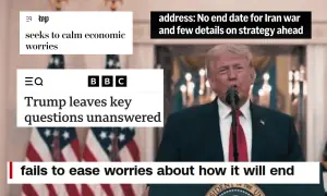 How international media covered President Trump&rsquo;s first address to the nation on Iran war