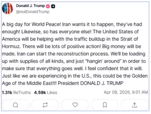 Trump says US will help &lsquo;with traffic buildup&rsquo; in Hormuz Strait