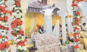 Sea of colours, faith marks Baisakhi at Panja Sahib