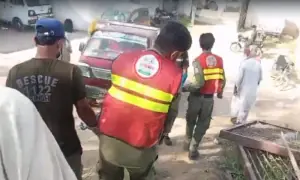 Rescuers find body of boy swept away while swimming in Karachi water line