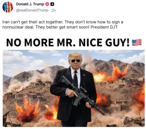 'No more Mr Nice Guy': Trump warns Iran to sign nuclear deal soon