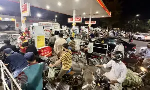 Rumours trigger long queues at petrol pumps