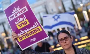 PHOTOS: Activists protest war against Iran, Israeli government in Tel Aviv