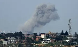 PHOTOS: Smoke rises from site of fresh Israeli airstrikes in southern Lebanon