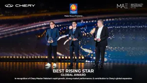 Chery Master Pakistan wins Best Rising Star Global Award at Chery Global Conference 2026