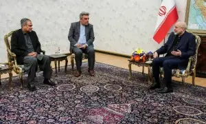 PHOTOS: Mohsin Naqvi meets Iran's parliament speaker Ghalibaf in Iran