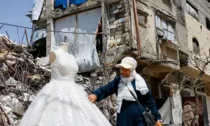 Gaza's brides forced to buy refurbished wedding dresses at steep prices amid Israeli restrictions