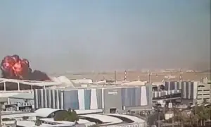 PHOTOS: Flames, damage at Kuwait airport following a strike