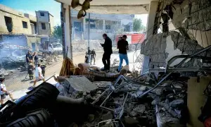 PHOTOS: Lebanese citizens examine aftermath of Israeli strikes on village of Saksakiyeh