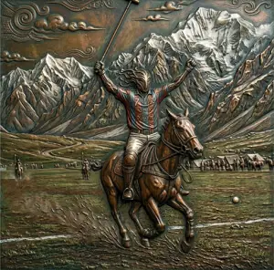 Playing polo at the Roof of the World