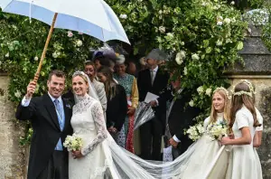 British royals attend wedding of Princess Anne&rsquo;s son