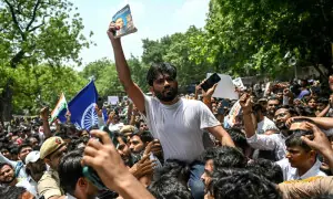 Founder of viral &lsquo;Cockroach&rsquo; youth group leads first protest in Delhi