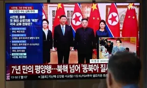 China's Xi lands in North Korea for rare visit, hails 'invincible friendship' with Pyongyang