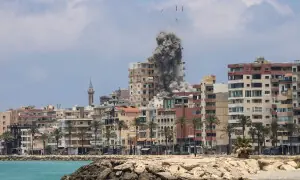 PHOTOS: Israel bombs Lebanon's Tyre after warnings force residents to flee