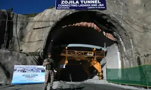 India nears completion of strategic Himalayan tunnel near China border