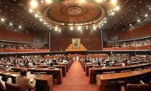 Govt offers dialogue as PTI protests GB polls in NA