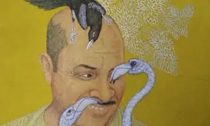 The merger of man and nature in Kausar Iqbal's Imaginary Ecosystems demands more than just a passive glance