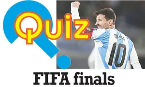 Quiz: FIFA finals