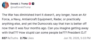 'We'll play out the 60 days': Trump insists US did not negotiate with Iran out of desperation