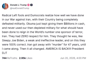 'Iran got away with murder for 47 years until I came along': Trump