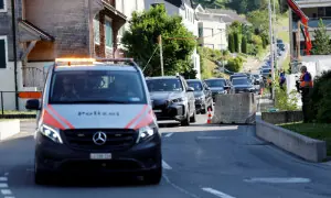 PHOTOS: Convoys leaving Burgenstock Resort after US-Iran technical talks