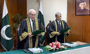Justice Munib Akhtar takes oath as acting CJP