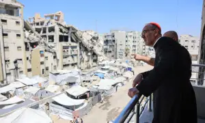 Latin Patriarch vows not to abandon Gaza Christians
