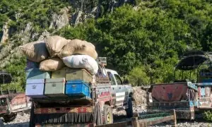 Caught in fighting between security forces and terrorists, residents in KP's Bara are forced to leave their homes