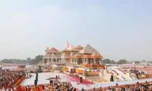 Indian authorities arrest staff accused of theft from temple built on site of razed Babri mosque