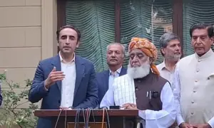 PPP, JUI-F announce they will jointly contest upcoming AJK elections