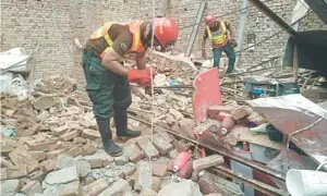Three girls killed after school wall collapses near Umerkot