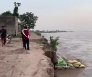 Chenab erosion washes away swathes of farmland