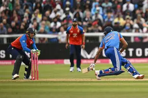 Rain has final say after India post 189-7 in first England T20
