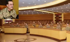 Army top brass affirms commitment to take 'all measures necessary' to ensure availability of Pakistan&rsquo;s water share