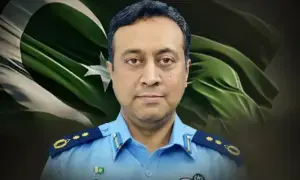 PAF officer who sacrificed his life saving woman in distress laid to rest with military honours: ISPR