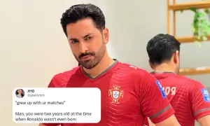 X wants to know how Danish Taimoor 'grew up' watching 41-year-old Ronaldo
