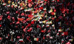 'People seek revenge': Crowds mass in Iran's Mashhad for Khamenei's burial