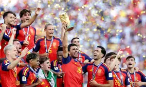 Dominating Spain too good for Messi's Argentina; win World Cup 1-0