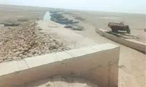 The drying of Manchhar Lake