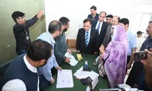 Over 80pc of AJK election staff cast votes in advance polling