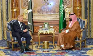 PM Shehbaz speaks to Saudi crown prince, condemns 'unacceptable' Houthi attack on vessels in Red Sea
