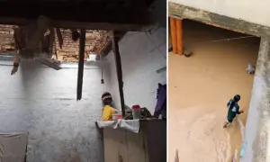 Five injured in building collapse incidents during rain in Jhelum district