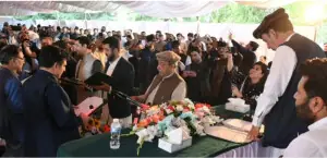 Seven PPP members of GB cabinet take oath