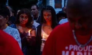PHOTOS: Candlelit vigil held in New York for US soldier killed in Iran war