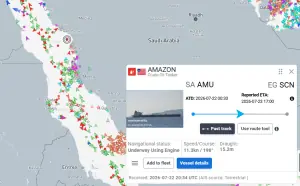Two tankers carrying Saudi oil for India exit Red Sea by going 'dark'
