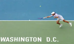 Alex De Minaur beats Stefanos Tsitsipas to set up Hewitt clash in Washington