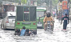Heavy rain inundates low-lying areas in Rawalpindi