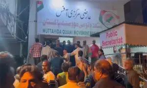 Karachi police register case under terrorism law following scuffle at MQM-P's Karachi headquarters