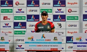 Ex-Bangladesh cricket captain Shakib's home attacked after joining Hasina's first public media event since ouster